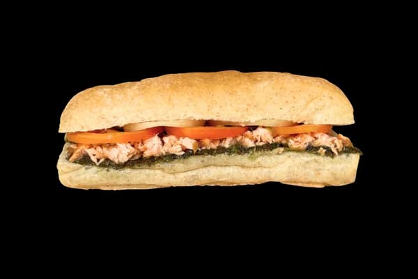 Salmon Olive Pesto Sandwich