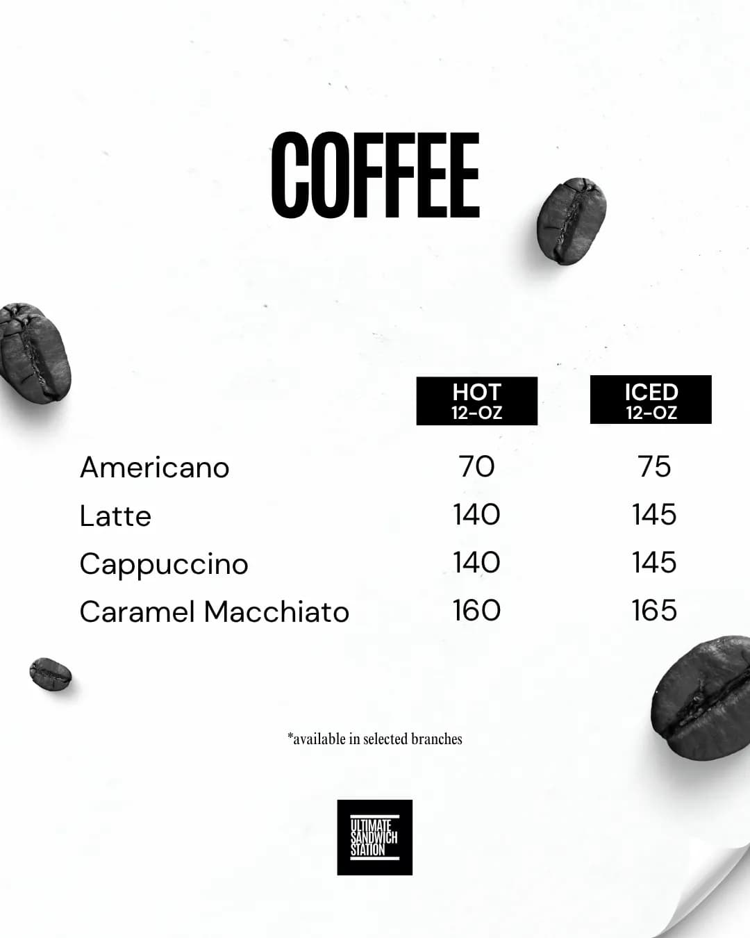 Coffee Menu Poster