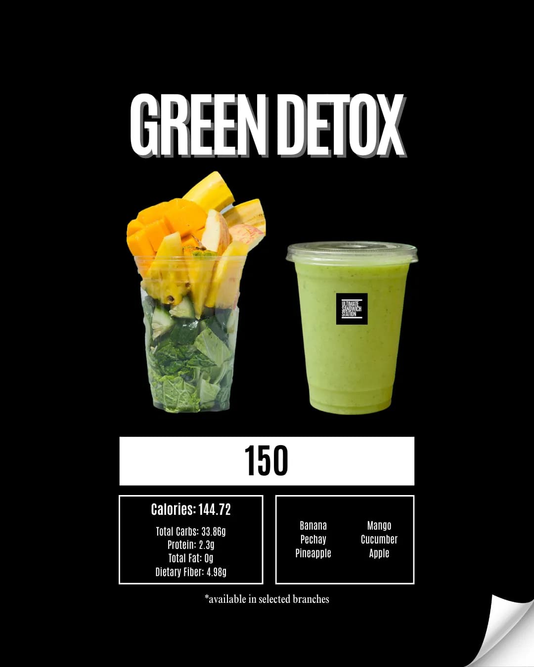 Green Detox Shake Poster