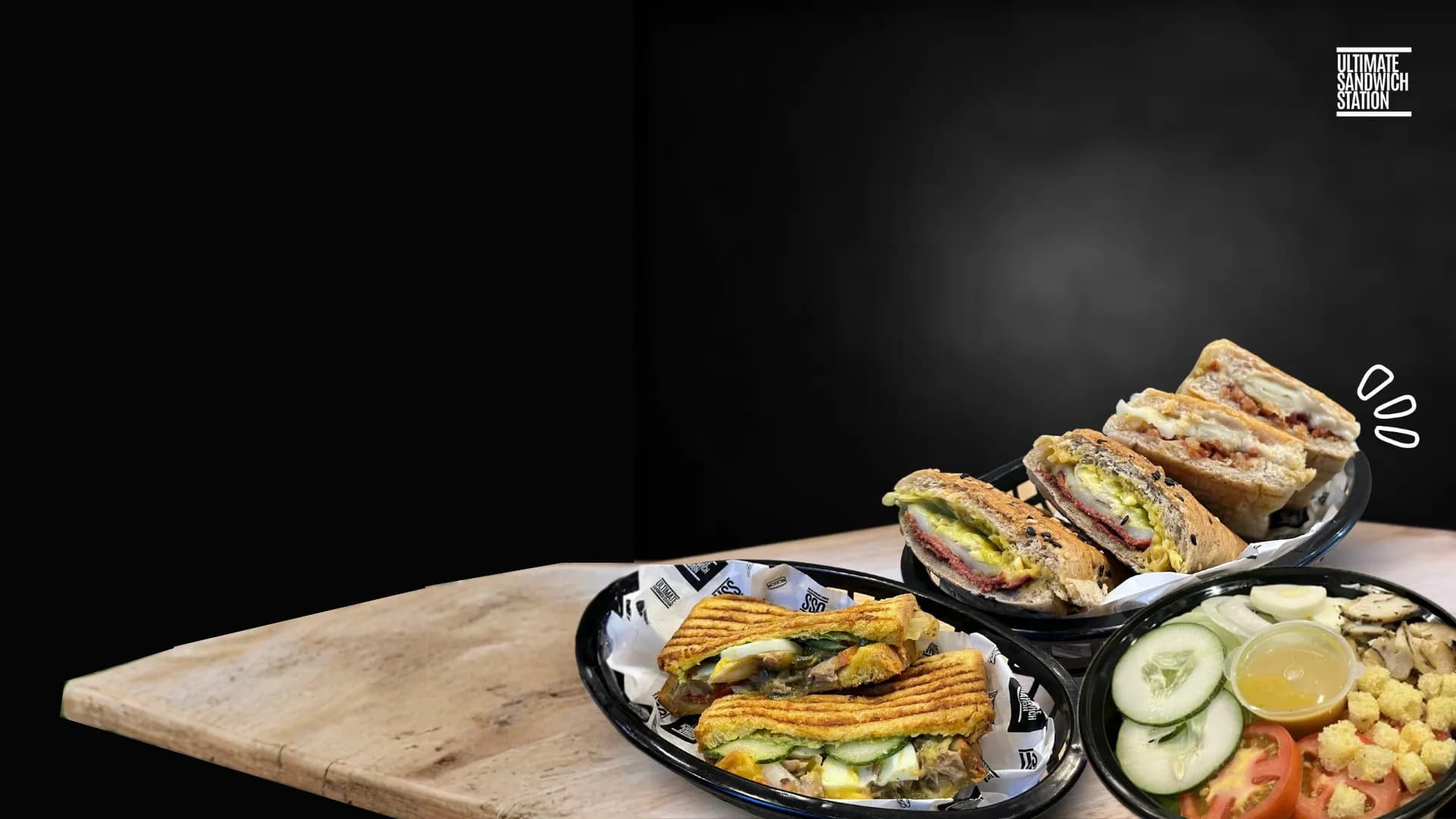 Ultimate Sandwich Station spread